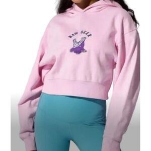 Rawgear Women's Long Sleeve Soft Cropped Hoodie Sweatshirts Pink Purple Sz M NWT